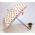 Auto Open Strawberry Printing Straight Lady Umbrella (BD-62)